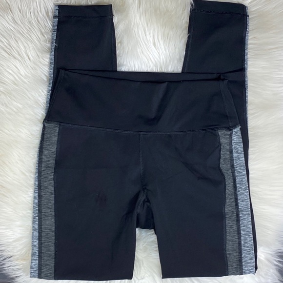 Vuori Pants - Vuori Black Striped Racer Leggings